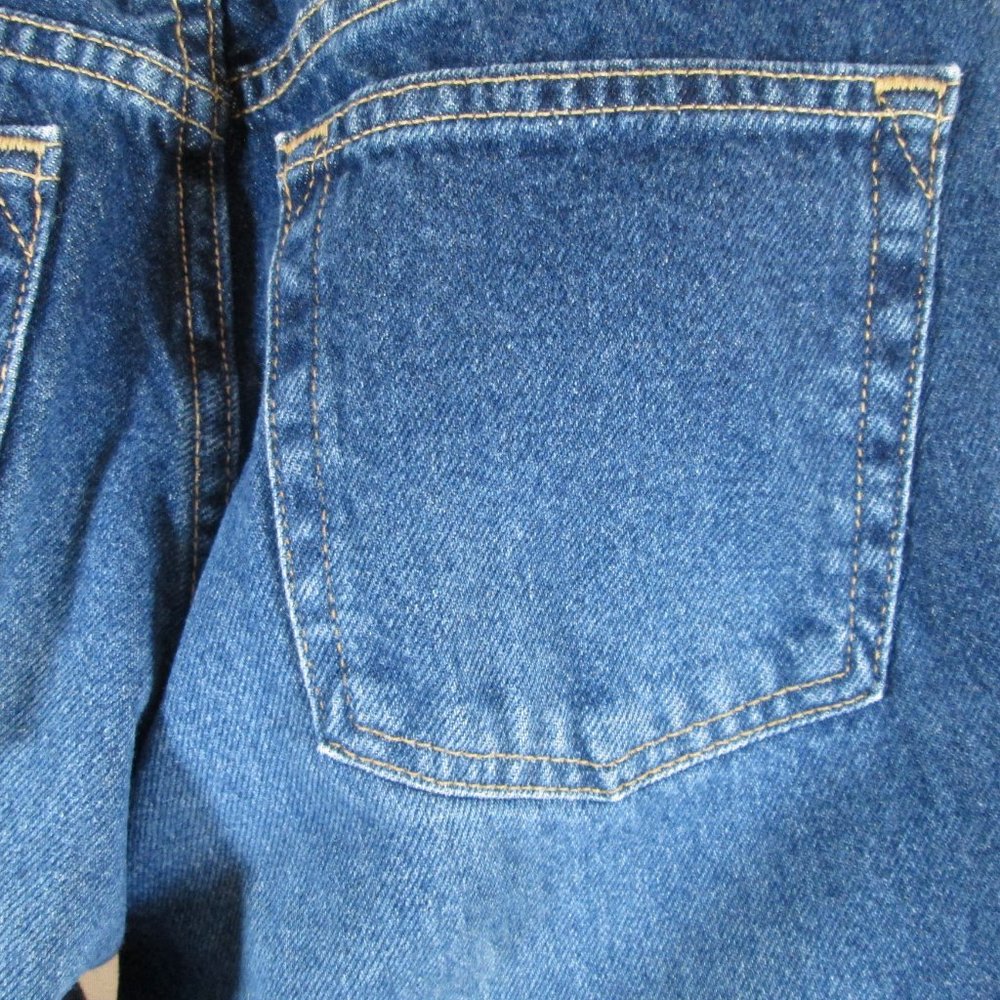 Levi Stauss Signature Misses Relaxed Fit Blue Jeans Sz 10 Long 100% Cott… - Picture 4 of 8